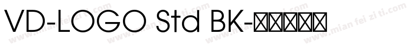 VD-LOGO Std BK字体转换